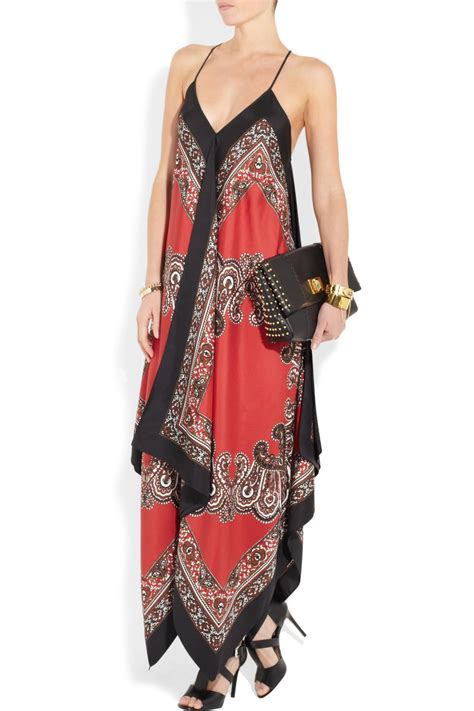 michael kors silk maxi dress